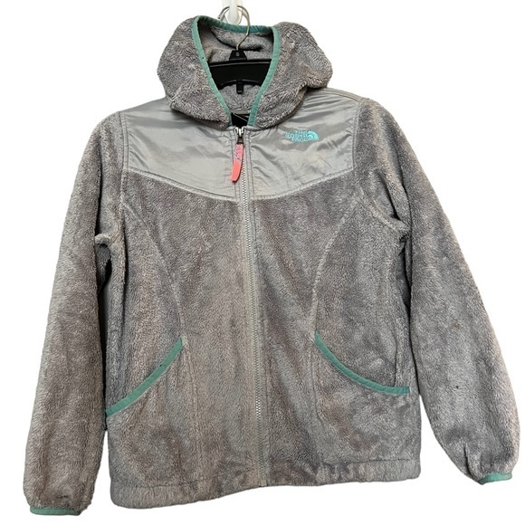 Girls North Face Full Zip Fleece Jacket Size Xl (14/16) Read Description